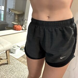 Grey and black Nike shorts medium